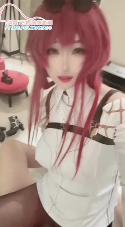 婉莹大王wanyingbaobao 红发白衣似清纯欲女 被关在笼子调教… [4v+823M]