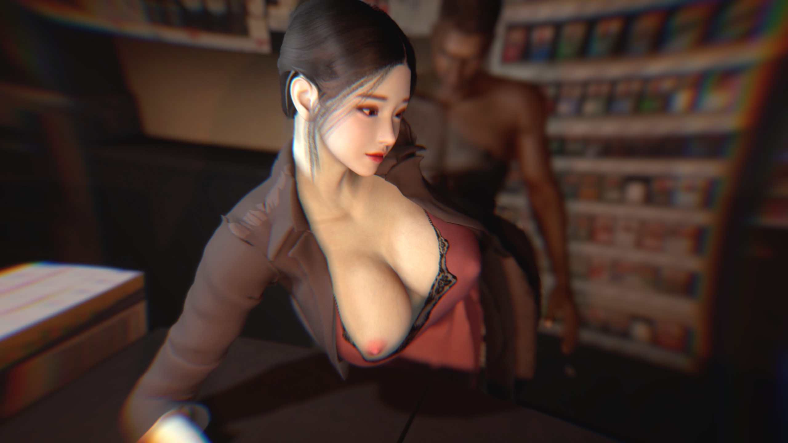 [3D淫妻] 出轨黑人的姐姐在她婚床上被我内射骚穴 “深夜 表姐の呻吟”