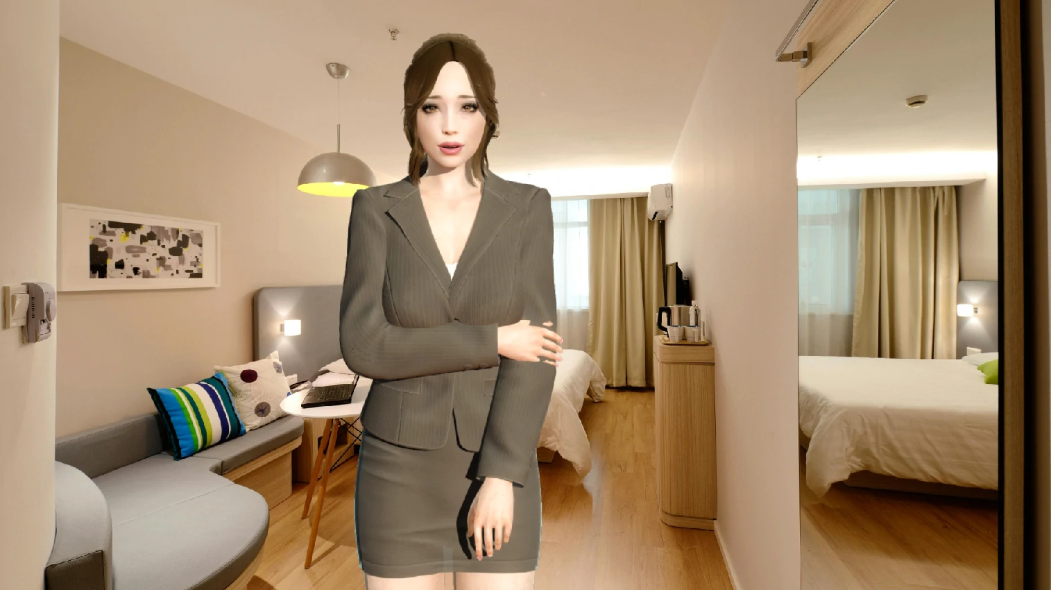 【亚洲SLG/AI汉化/3D】我需要爱1.4 EA AI汉化版【PC+安卓/4.2G/更新】 内容图 1