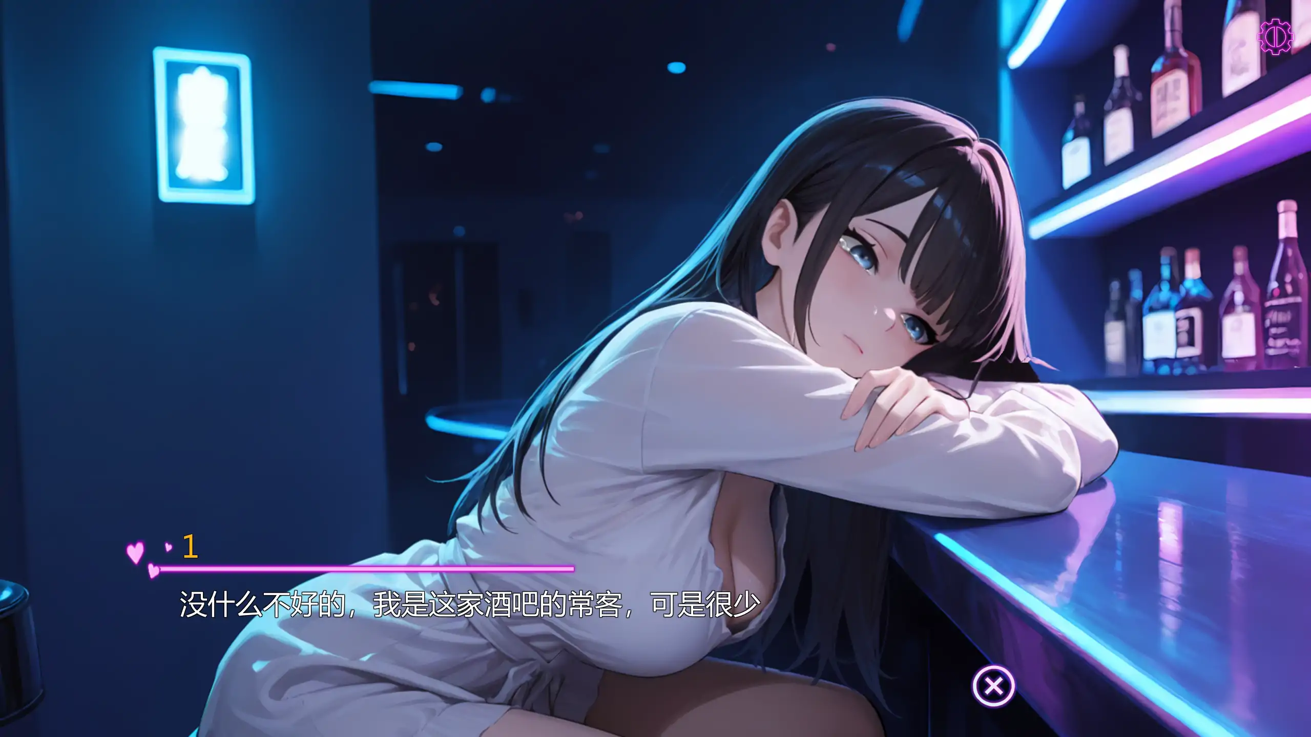 【日系SLG/官方中文/巨乳】邂逅酒吧ⅡV1.0 官方中文【PC/1.15G/新作】 内容图 1
